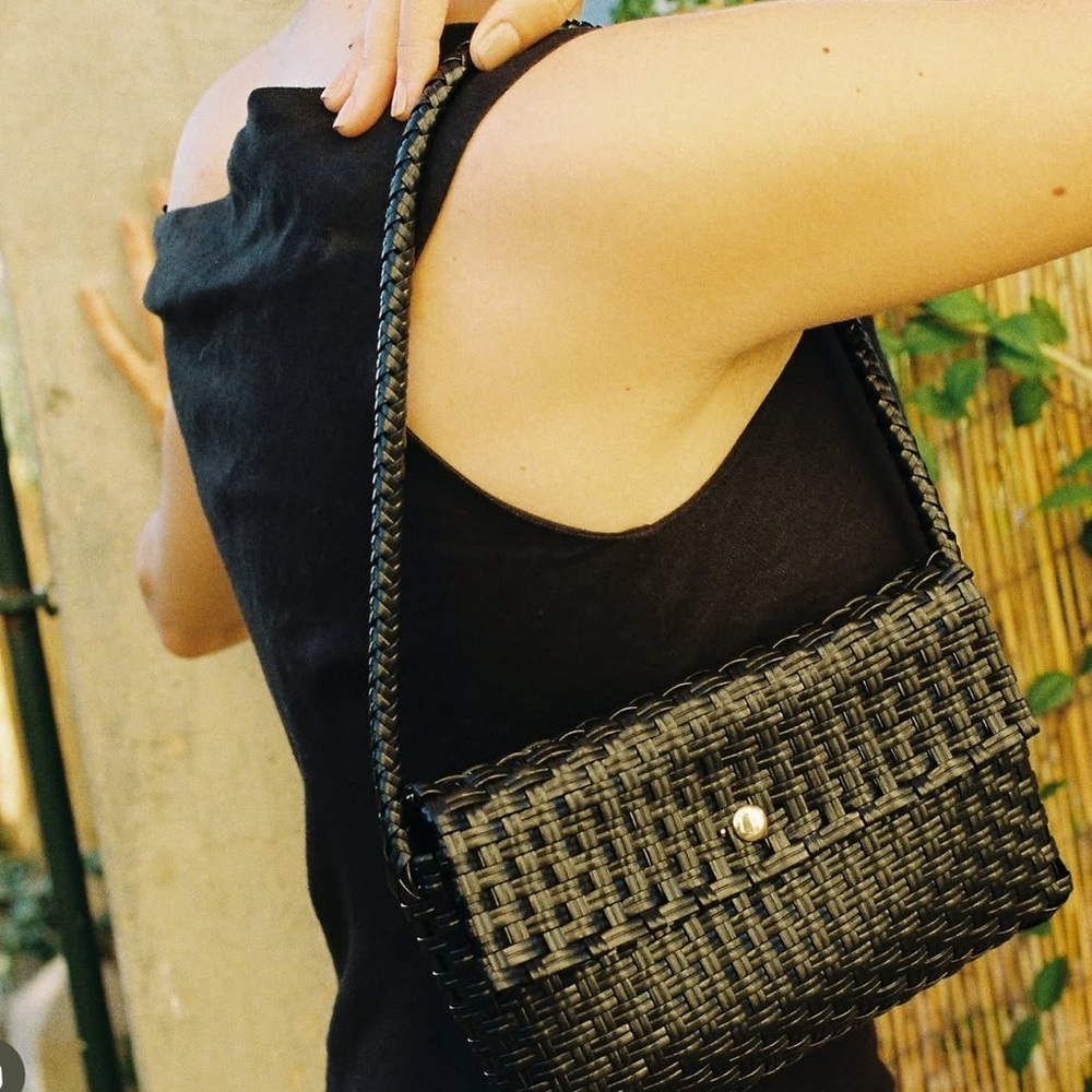 Mimmi Terra Burgundy Woven Handbag